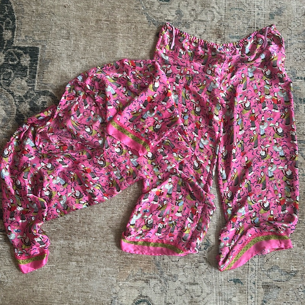 Josie Natori satin pajama set
